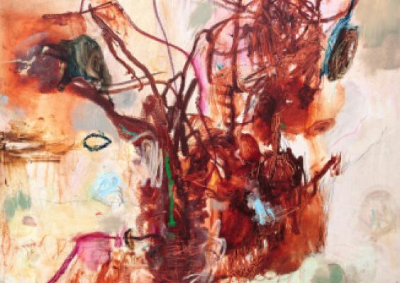 Maalaus, 2022-2024, 137 x113 cm, sekatekniikka kankaalle