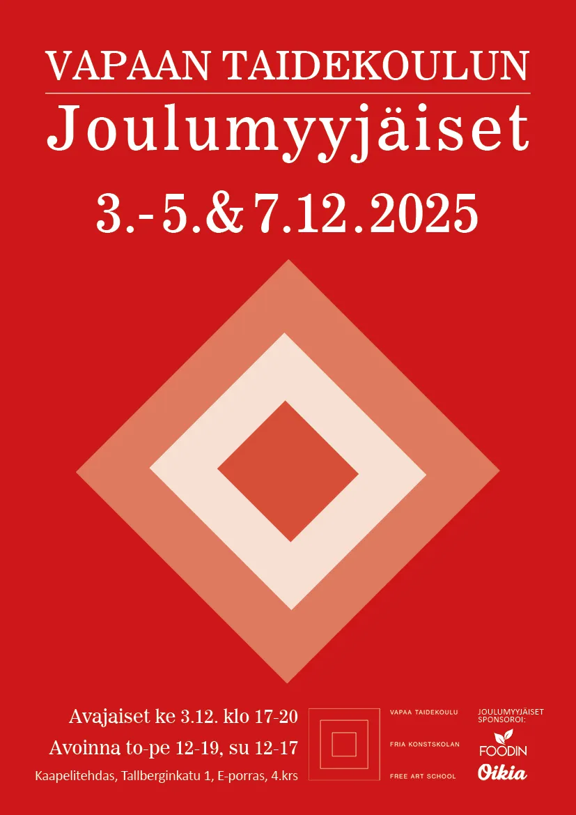 Vapaan Taidekoulun joulumyyjäiset