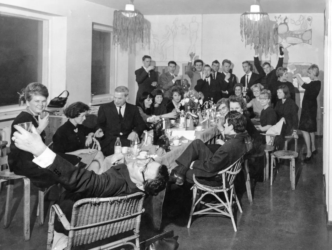 valokuva Vapaan Taidekoulun historiasta